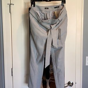 NWT Ann Taylor grey trousers with belt